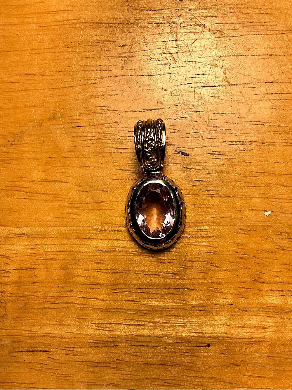 JAI by John Hardy Silver 8.61 grams and amethyst pendant.